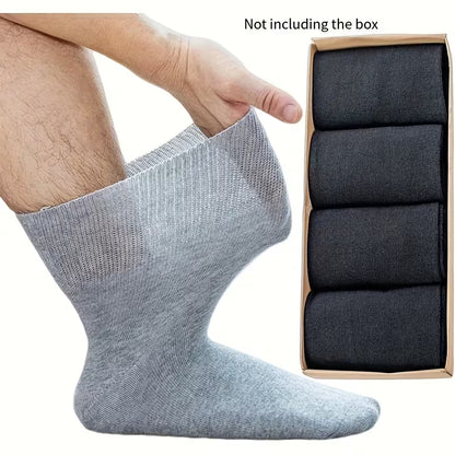 Paquete de 8 Calcetines Extra Grandes - Diseño Ancho y Suave para Pies Hinchados