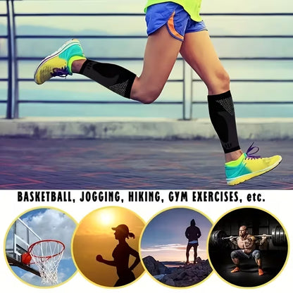 1 Par de Mangas de Compresión para Pantorrillas - Elásticas para Entrenamiento Deportivo